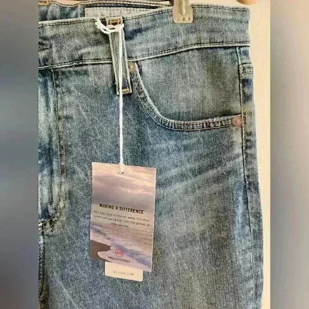 AG Adriano Goldschmied Mari High Rise Straight Jeans Size 31 - Picture 4 of 11